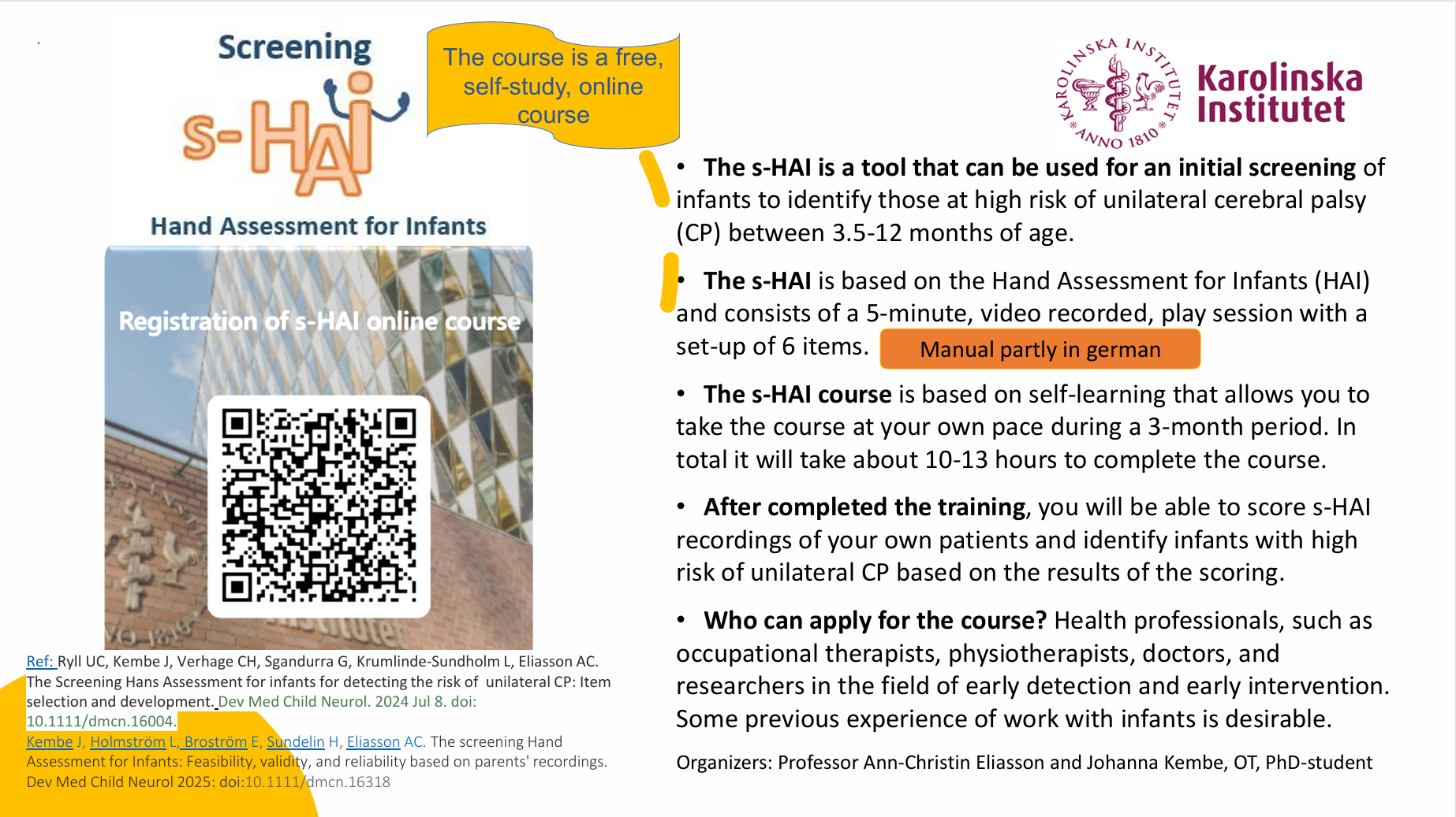 online HAI Ausbildung am Karolinska Institutet in Schweden